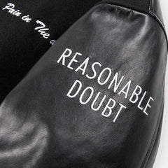 Reasonable Doubt Black Varsity Jacket