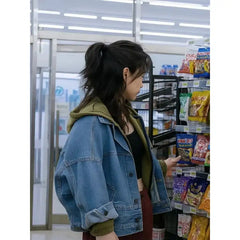 Reina Hardesty Butterfly Blue Denim Jacket