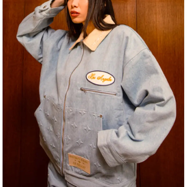 Ryoko Rain x LA Galaxy Blue Denim Jacket