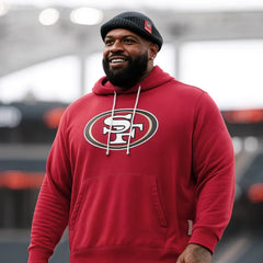 San Francisco Trent Williams Red Pullover Hoodie