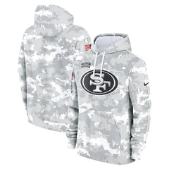 San Francisco 49ers Arctic Camo 2024 Fleece Hoodie
