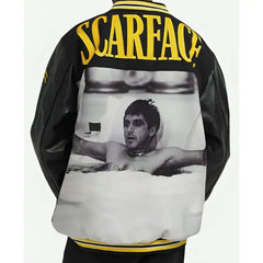 Scarface Black Letterman Jacket