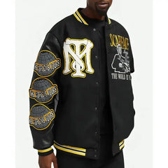 Scarface Black Letterman Jacket