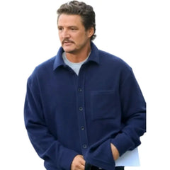 Materialists Pedro Pascal Blue Jacket