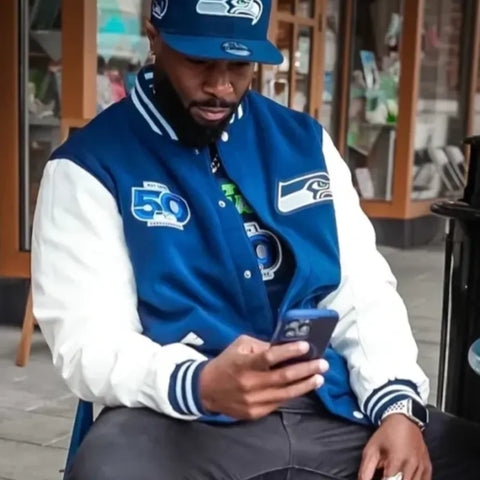 Seattle Seahawks 50th Season Blue Jacket