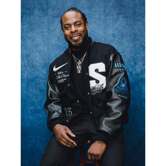 Seattle Seahawks Matt Hasselbeck Top 50 Players Black Jacket