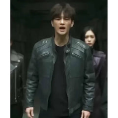 Seo In-Guk Twelve S01 Black Leather Jacket