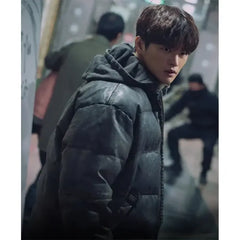 Seo In-Guk Twelve S01 Black Puffer Jacket