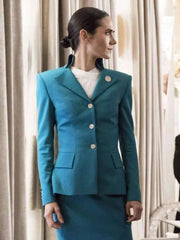 Melanie Cavill Snowpiercer Blue Blazer