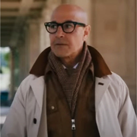 Stanley Tucci Fountain of Youth 2025 Coat