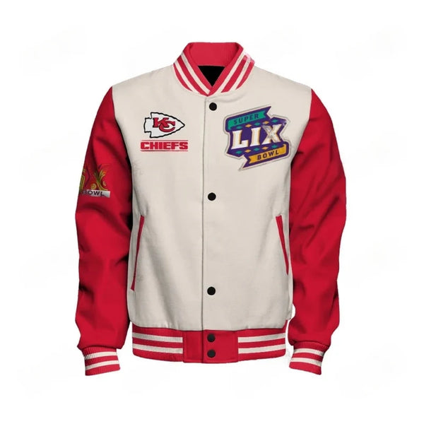 Super Bowl LIX Chiefs Varsity Jacket – Ultimate Fan Gear