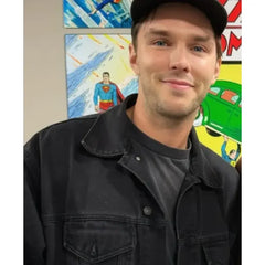 Superman 2025 Nicholas Hoult Black Jacket