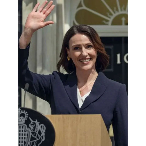 Suranne Jones Hostage 2025 Blue Blazer