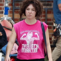 Sydney Sweeney Christy Martin Pink Tank Top