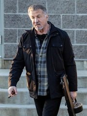 Sylvester Stallone Alarum 2025 Black Jacket