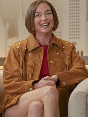 Julianne Nicholson Hacks S04 Brown Fringe Jacket