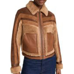 Tayler Buck Superman & Lois S03 Sherpa Leather Jacket