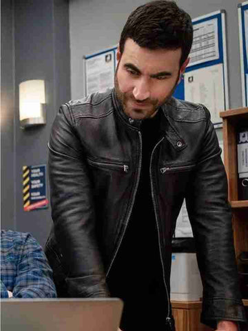 Ted Lasso S03 Roy Kent Biker Leather Jacket