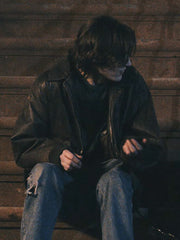 That Little Bodega Next to Lorenzo’s 2024 Max Olivieri Leather Jacket