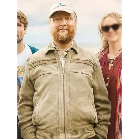 The Ballad Of Wallis Island Beige Bomber Jacket