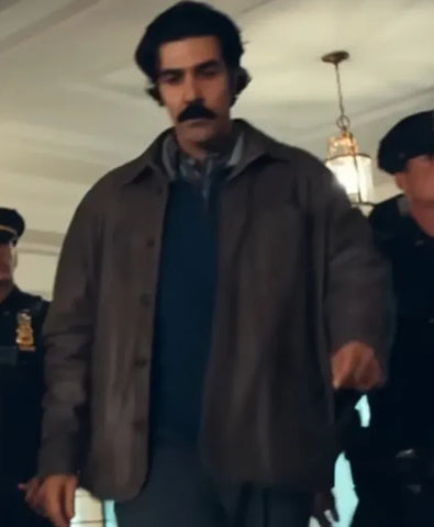 The Better Sister S01 Bobby Naderi Grey Leather Jacket