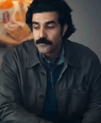 The Better Sister S01 Bobby Naderi Grey Leather Jacket