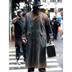 The Bride 2025 Christian Bale Leather Coat