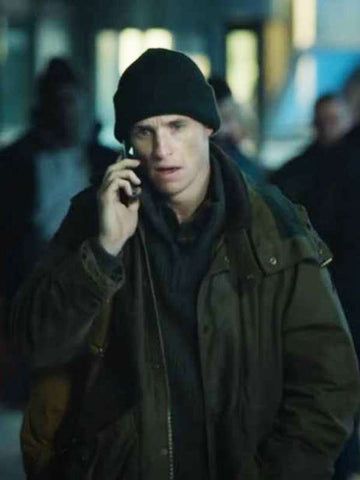 The Day of the Jackal Eddie Redmayne Green Hooded Jacket