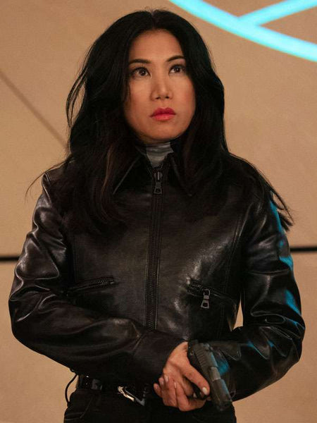 Melody The Equalizer S05 Black Leather Jacket