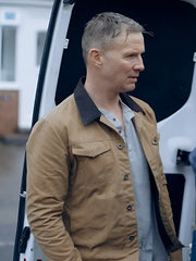 The Feud Rupert Penry Jones Brown Jacket