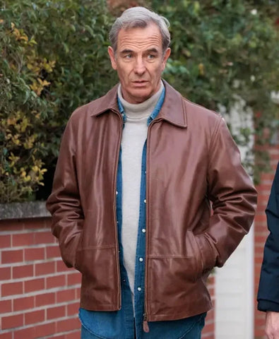 The Game Robson Green Leather Jacket