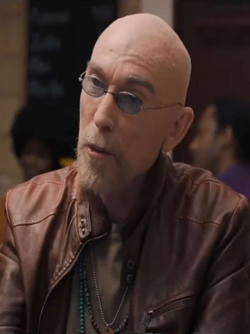 Jackie Earle Haley The Long Game 2025 Cafe Racer Biker Jacket