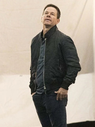 The Union Mark Wahlberg Black Bomber Jacket