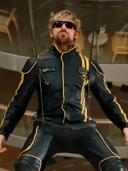 The Fall Guy 2024 Ryan Gosling NASA Leather Jacket