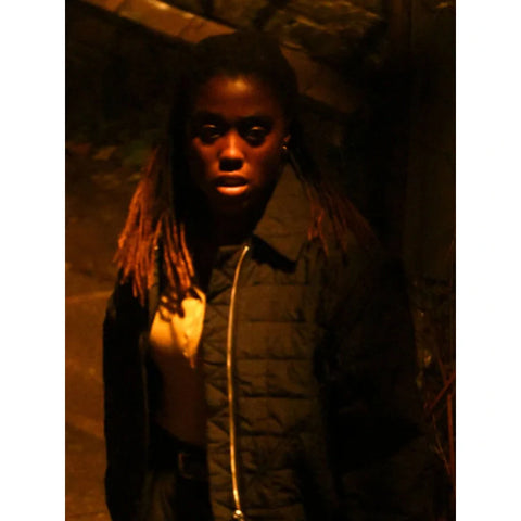 The Day of the Jackal Bianca Black Quilted Jacket