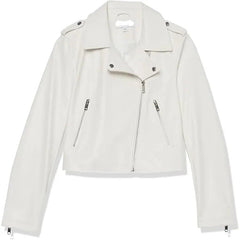 The Drop Heather Leather Moto Jacket