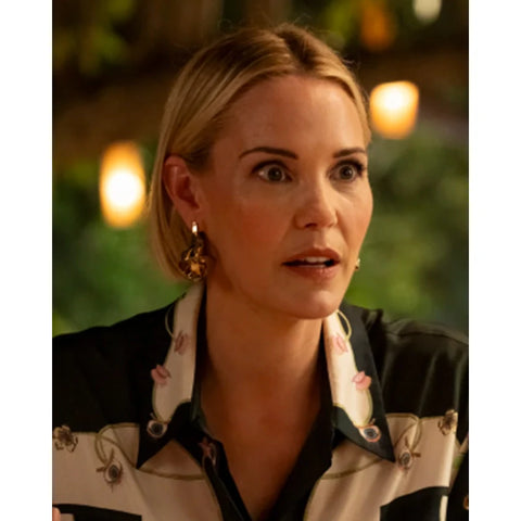 The White Lotus S03 Leslie Bibb Printed Shirt