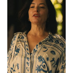 The White Lotus S03 Parker Posey Printed Shirt Dress