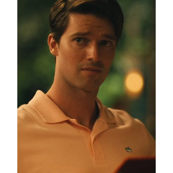 The White Lotus S03 Patrick Schwarzenegger Orange Shirt