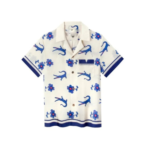 The White Lotus S03 Sam Nivola Print Shirt