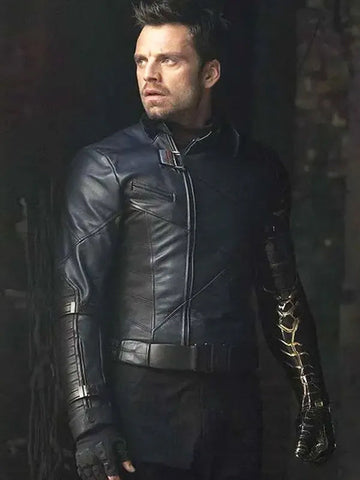 Thunderbolts 2025 Sebastian Stan Leather Jacket