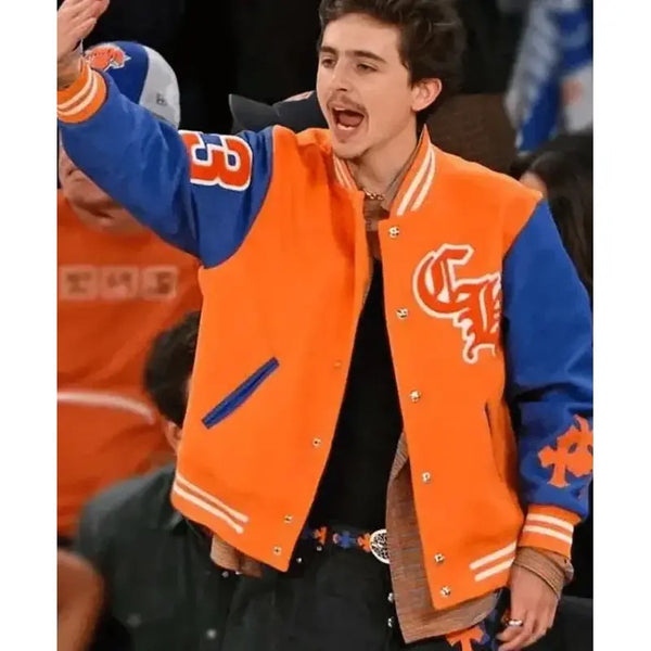 Timothee Chalamet NY Knicks Game Jacket