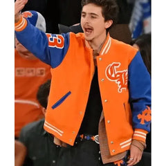 Timothee Chalamet NY Knicks Game Jacket