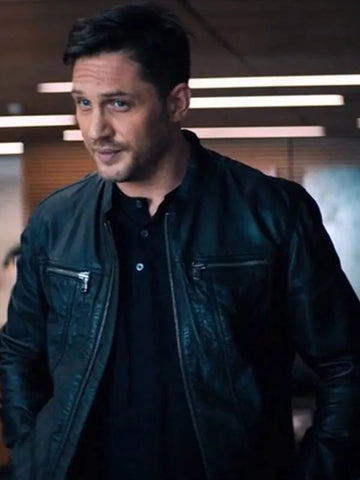 Tom Hardy Venom Black Leather Jacket