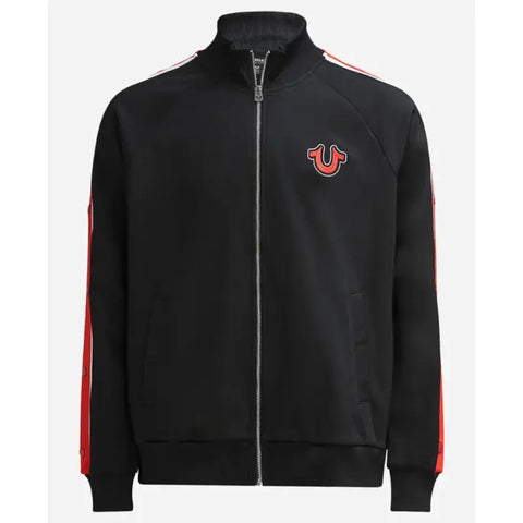 True Religion Brand Jeans Black Track Jacket