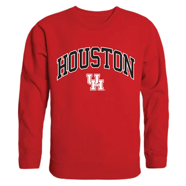 UH University of Houston Campus Crewneck Pullover Sweater Red