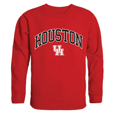 UH University of Houston Campus Crewneck Pullover Sweater Red