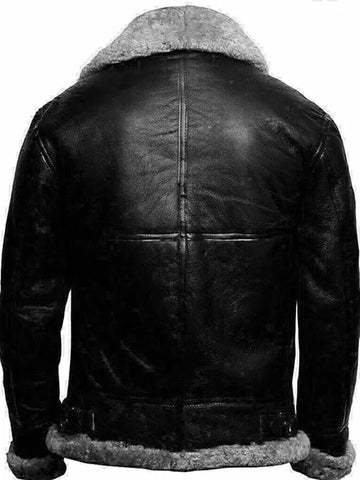 WW2 Aviator Fighter Pilots B3 Shearling Leather Jacket