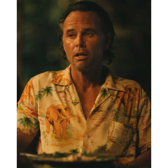 Walton Goggins Elephants The White Lotus S03 Print Shirt