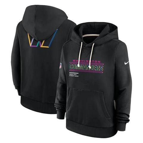 Washington Commanders Black 2025 Dri-FIT Hoodie